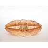 Generic Clear transparent amber brown and red painted hair claw clip