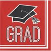 Congrats Grad Red Beverage Napkins (36 ct)