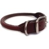 Auburn Leathercrafters Round - Rolled Dog Collar 3/8x10 Burg