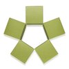 Quotidian 12pcs Glitter Pearlescent Paper Treat Gift Boxes with Lids 3x3x3 (Green Tea)