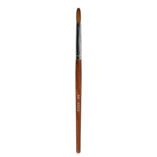 KADS Kolinsky Sable Acrylic Nail Art Brush Red Wood Pen Nail Brush for Nail Art Manicure Tool (8#)