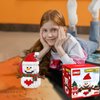 Hisgeru Christmas Building Blocks Compatible for Lego Christmas Snowman Micro Blocks Stacking New Toys Holiday Present Box New Year Gifts for Kids 6-12 Years Old Boys and Girls(Snowman)