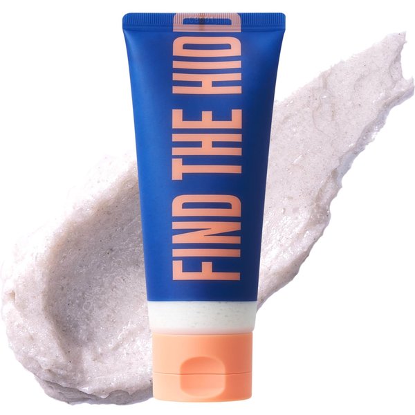 [Dear Doer] The Hidden Body Scrub & Wash in Tube - Moisturizing 2-in-1 Scrub Cleanser with Andes Salt, BHA for Bumpy Skin & Ingrown Hair, Tranquil Scent, Vegan, 3.38 fl oz (100 ml)