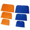 TuNan 6 PCS Plastic Body Filler Spreaders Auto Spreader Automotive Body Filler for Applying Fillers, Putties, Glazes, Caulks and Paint - 4, 5, 6 inches