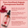 Natural Born Oils Pomegranate Seed Oil, 2oz, Organic, Cold-Pressed, High in Punicic Acid, Perfect for Skin Elasticity, Hair Shine