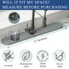 Kitchen Faucet Absorbent Mat - Instant Dry, Non Slip, Prevents Moisture Buildup, Diatomaceous Earth Splash Guard for Kitchen Sink Bathroom Counter[Light Grey, 17.7*3.9inch]