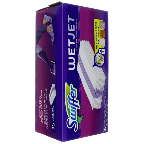 Swiffer WetJet 8 in. L Microfiber Mop Pad 15 pk