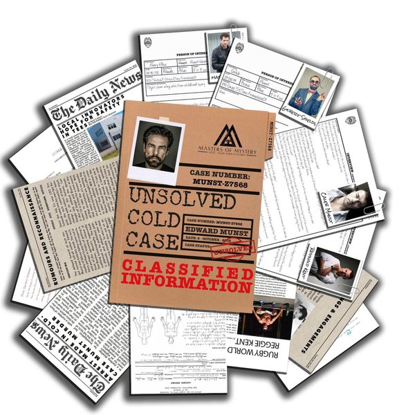 Unsolved Cold Case File Game – “Murder of a Dot Com Boomer” | Murder Mystery Game for 1+ Players | 2 Hour Board Game with 30+ Clues | Perfect Date Night Game, Parties & Mystery Lovers