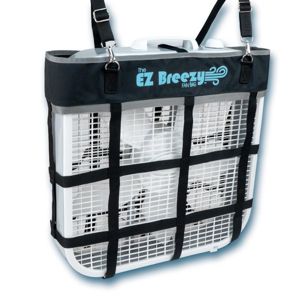 Southwestern Equine EZ Breezy Box Fan Holder, Horse Stall Classic Fan Bag, Stable Supplies, Horse Fan (Black)