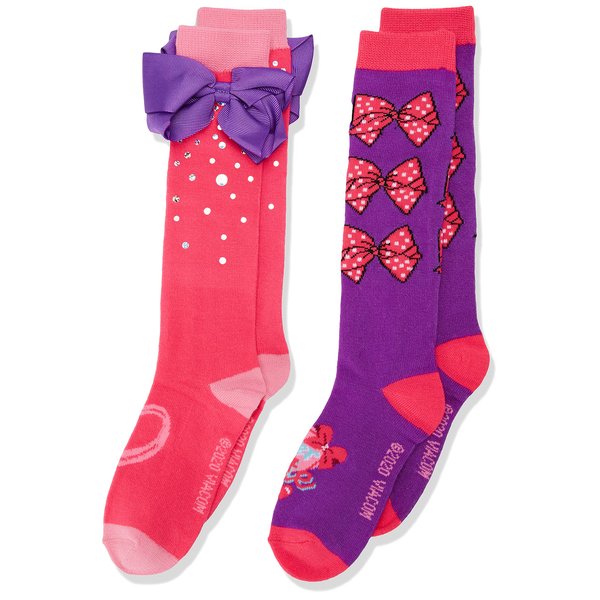 Jojo Siwa Girls 2 Pack Knee High Socks