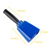 Steel Cow Bell with Handle Cowbells,Cheering Bell and Loud Noise Makers Hand Bells for Sporting Events,Football Games,School Bell,Farm Hand Chimes Percussion Musical Instruments (8 inch Blue)