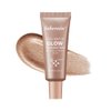 Natural Glow Illuminator Glotion, Hydrating Makeup Highlighter for Face & Body, Liquid Highlighter to Glow, Sheer to Light Buildable Coverage Long Lasting Vegan & Cruelty-Free, Medium