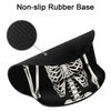 Britimes Ergonomic Mouse Pad with Wrist Support Black Human Skeleton Skull Non-Slip Rubber Base Mousepad for Home Office Gaming Working Computers Laptop Easy Typing & Pain Relief