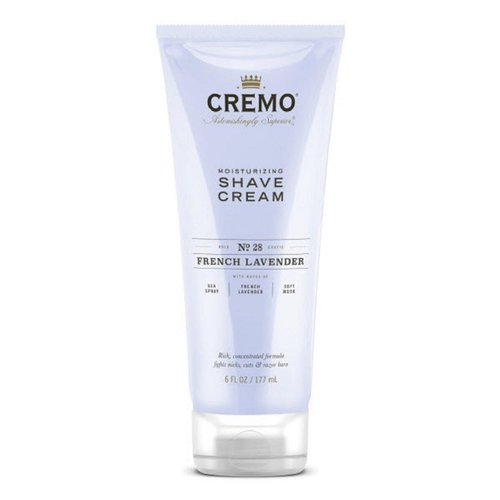 Cremo French Lavender Moisturizing Shave Cream, Astonishingly Superior Ultra-Slick Shaving Cream for Women Fights Nicks, Cuts and Razor Burn, 6 Fl Oz