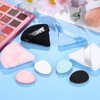 8 Pieces Powder Puff Soft Velour Puff Triangle Makeup Puff Water Drop Finger Puff Beauty Makeup Sponge Makeup Powder Pad Makeup Tool for Loose Powder Foundation Concealer, Black, Blue, White, Pink