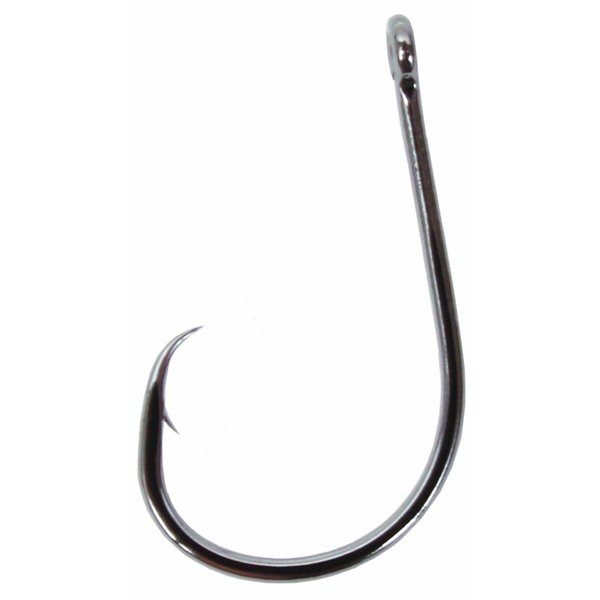 Gamakatsu Straight Eye Inline Point Octopus Circle Hooks (6-Pack), Size 1/0, NS Black