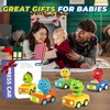 MOONTOY Car Toys for 1+ Year Old First Birthday Gifts for Boys,Press and Go Car Toys Baby Animal Racing Cars for Toddlers 1-3,Push Go Friction Car Toys Toys 12-18 Months Toddler Toys for One Year Old