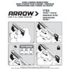 Arrow TT21 TruTac Forward Action Staple Gun, Manual Push Stapler for Upholstery, Crafts, Decorating, and Repairs, Fits JT21 Thin Wire Staples