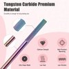 Depvko Nature Nail Buffer Nail Drill Bit, 3/32'' Professional Cuticle Remover Bit for Nail Drill, Safety Carbide Drill Bits Nail Tech for Nature Nail Bed File Manicure, Two Way Rotate, Home Salon, 3XF