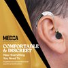 Behind the Ear Sound Amplifier - BTE Hearing Ear Amplification Device and Digital Hearing Aids for Seniors PSAD for the Hard of Hearing, Noise Reducing, Black, By MEDca