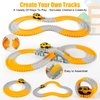 260 PCS Construction Race Tracks for Kids Toys, 2 Electric Cars, 4 Construction Cars, 1 Map & Flexible DIY Track Set, Engineering Toys for 3 4 5 6 Year Old Boys Girls