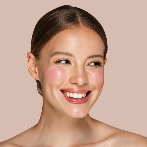 HALEYS Re-pop Smoothing Powder Blush (Sandy Cheeks) - Pigmented, Easy Blending, Longwear, Buildable, Talc-Free, V + CF