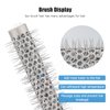Small Hair Round Brush, 0.75Inch Nano Technology Thermal Ceramic and Ionic Round Barrel Hair Brush for Blow Drying, Styling, Curling, Adding Hair Volume