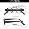 JOSCHOO 5 Pack Retro Round Reading Glasses Mini Small Comfortable Readers for Women Men (5 Mix, 2.5)Medium