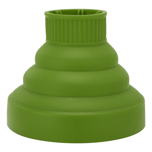 Diffuser Hair Dryer Curly Hair, Silicone Diffuser Attachment Universal Hair Dryer Diffuser Portable Travel Folding Hair Blow Dryer Diffuser Defuser Hairdryer(Green)