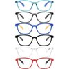 Yogo Vision Blue Light Blocking Glasses for Kids UV Protection Girls Boys Blue Light Glasses Anti Eyestrain (6 Pack)