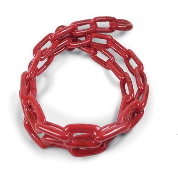 Greenfield 2115-RD PVC Coated Anchor Chain, Red, 1/4" x 4'