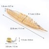 Accmor Incense Holder Set, Leaf and Snail Incense Burner, Incense Ash Catcher, Incense Sticks Holder for Counters, Meditation Room, Yoga, Home, Office, Gold