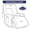Iauddy Recliner Slipcover-Stretch Soft Slip Reclining Chair Slipcovers 4-Pieces Furniture Protector for Recliner with Pocket Fitted Sofa Couch Cover Lazy Boy Chair Cover