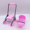 Mllxon Miniature Baby Doll Stroller,Baby Doll Carriage,Mini Baby Stroller Toy,Dollhouse Furniture Accessories