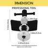 MuHize Brake Caliper Piston Rewind Tool - Upgraded Brake Caliper Compression Tool, Brake Caliper Wind Back Tool for Disk Brake Pad Replacement Most Cars with Right Handle Set