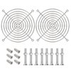 120mm Fan Grill Guard 304 Stainless Steel Waterproof Rustproof for Outdoor Use, Enhanced Airflow, Easy Install for PC Case, Projector, Commercial Cooling Systems (2 Pack)