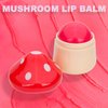 Glam Lux Bundle Mushroom Shaped Lip Balm Enchanted Lips, Twist Open, Fruity Scents, Vibrant Colors Set of 6 Moisturizing Nourishing & Hydrating For Dry Chapped Lips For Women, Girls & Tweens