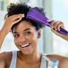 BESTOOL Detangling Brush for Natural Hair, Detangler for 3/4abc Curly, Coily, Kinky Hair, Detangle Wet/Dry Easily with No Pain (Purple)
