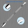 HIFAU 2PCS Premium Cuticle Pusher and Cutter, Manicure Tools Set for Fingernail and Toenail