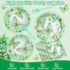 Butterfly Birthday Decorations, Butterfly Girl Party Decorations Supplies with Plates, Napkins, Tablecloth, Banner, Fork for Birthday, Baby Shower, Butterfly Party Decorations Tableware, Serves 24