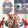 CHARLENT Dinosaur Temporary Tattoos for Kids - 74 Individually Sheets Dinosaur Tattoos for Boys Dinosaur Birthday Party Favors Goodie Bag Fillers