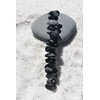 Snowflake Obsidian Stone French Barrette Hair Clip 4" or 100 mm Length