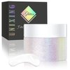Holographic Body Glitter Gel for Body, Face, Hair, Lip, Nail, Eyeshadow, Color Changing Long Lasting Sparkle Shiny Face Glitter Gel for Festivals and Parties Rave, 50ml (#04)