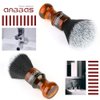 Synthetic Badger Shaving Brush with Resin Handle Nylon Bristles Hair Anbbas Lathering Foam Brush for Men Travel Professional Wet Shaving(Amber,Knot: 24 mm)