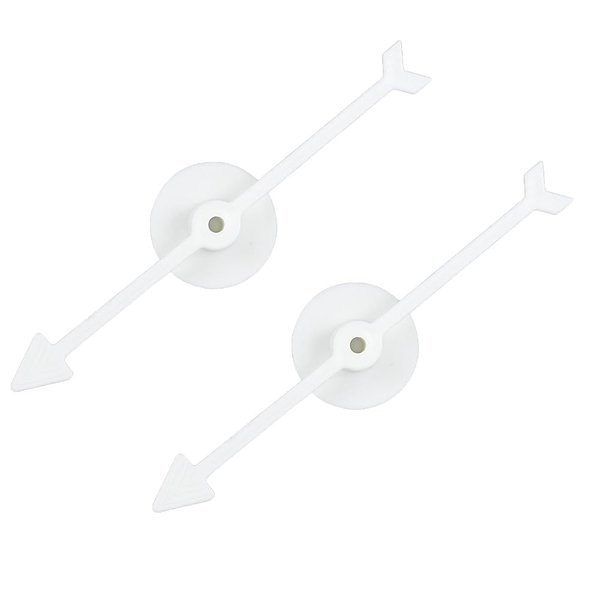 2Pcs Spinner Game Engaging Board Arrow Set Home and School Party Spinners Plastic Craft with Suction Cup Board Games Accessories (White)