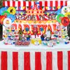 Circus Carnival Banner Backdrop,20 Carnival Balloons 11 Carnival Photo Booth Props For Circus Carnival Party Supplies Decorations
