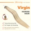Micro Link Hair Extensions Human Hair 30g 18inch#(1660) Highlight Golden Blonde Microlink Hair Extensions Human Hair Microbead Hair Extensions Microlink Hair Extensions Micro Beads Hair Extensions