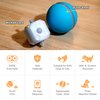 Cheerble Wicked Indoor Outdoor 3 Mode Self Propelling Interactive Dog Toy Ball for Boredom and Mental Stimulaiton, 3 inch Diameter, Blue