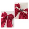 Red Ribbon Hairclip Vintage Satin Bow Bowknot Hairpin Women Hair Clip,Clips and Barrettes