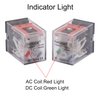 TWTADE/AC 24V 10A Coil Electromagnetic Power Relay 8 Pins 2DPT 2NO+2NC with Indicator Light and Socket Base -YJ2N-LY